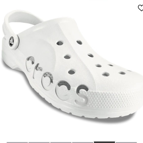 White Crocs Unisex Sz M10/W12 - Picture 4 of 6